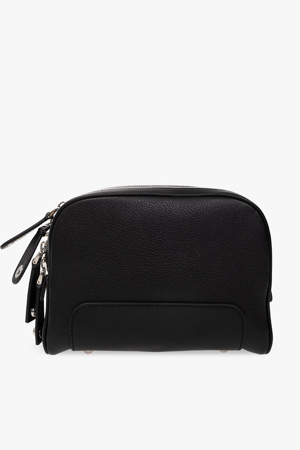 Genuine vintage DOLCE & GABBANA black leather nylon flap